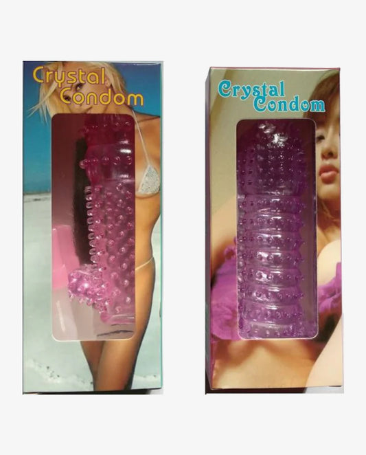 Extra Dotted Crystal Condom With Silicon Washable & Reusable